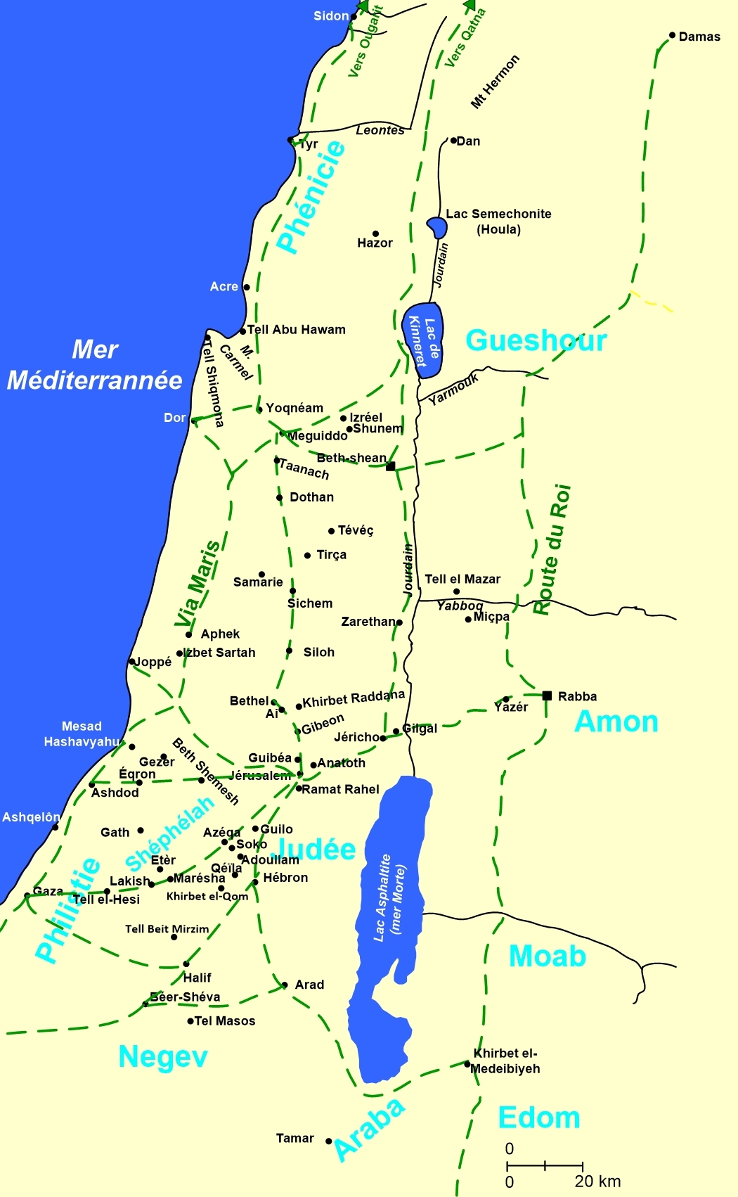 Les routes de Palestine à l'époque de l'Ancien Testament Les routes de Palestine à l'époque de l'Ancien Testament