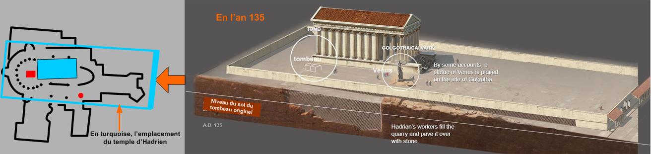 An 135 et lemplacement du St-S&eacute;pulchre