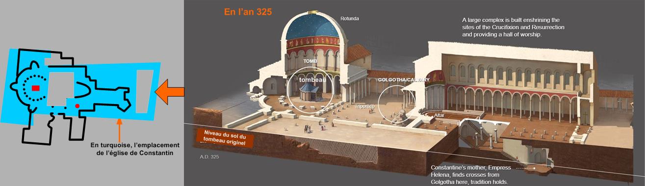 An 325 et lemplacement du St-S&eacute;pulchre